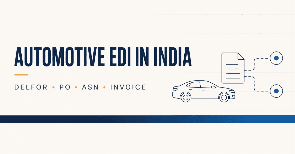 Automotive EDI Solutions in India for OEMs & Suppliers