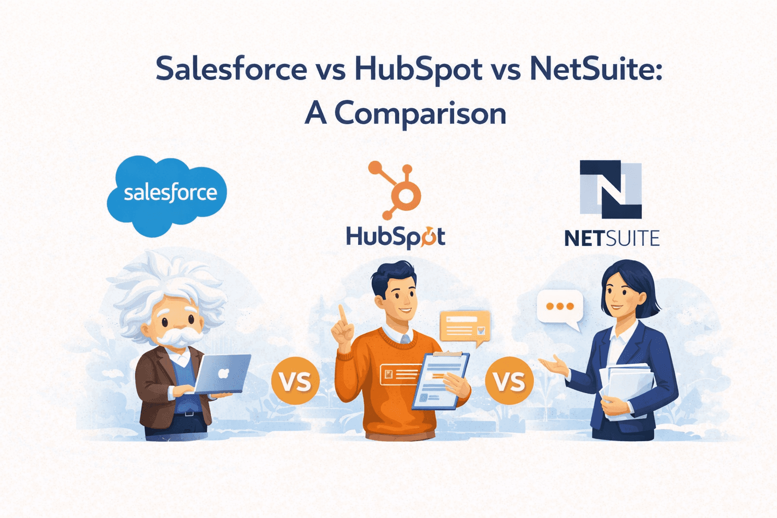 Salesforce vs HubSpot vs NetSuite 2026: Complete Comparison Guide